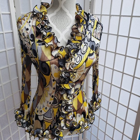 Alison Sheri Ruffled Blouse - Picture 1 of 3